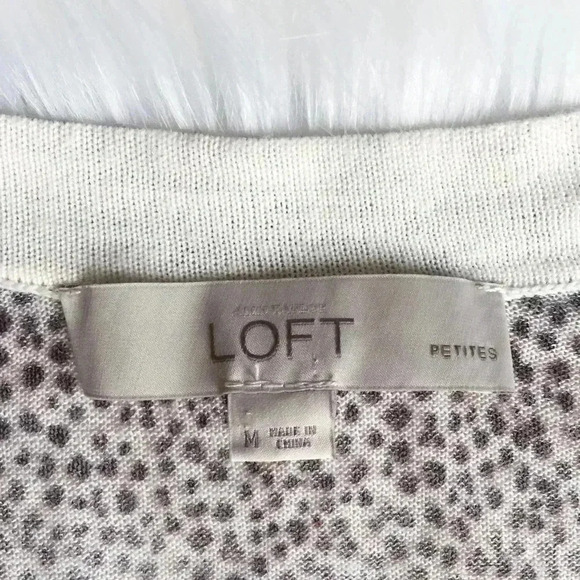Loft Leopard Cheetah Button Up Cardigan - Picture 7 of 8